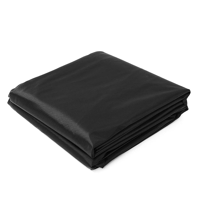12FT Above Ground Swimming Pool Cover Waterproof Black Protective Frame Pool Cover with Drawstring
