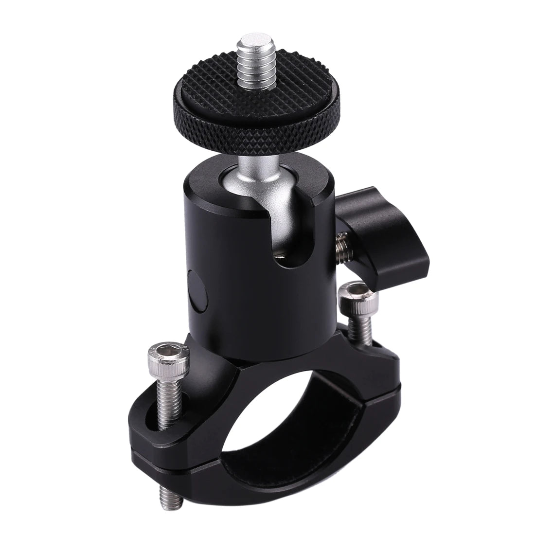 Bike Aluminum Handlebar Tripod Ball Head Adapter Mount for GoPro HERO9 Black / 8 Black / Max / HERO7 / DJI OSMO Action