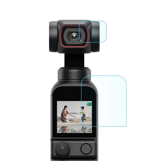 9H 2.5D HD Tempered Glass Lens Protector + Screen Film for DJI OSMO Pocket 2 / Gimbal Glass Film Camera Screen Protector