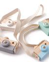 Wooden Fashion Camera Baby Toys Pendant Baby Block Montessori Toys for Children Wooden DIY Presents Nursing Gift Outdoor Toys