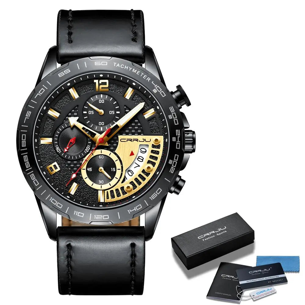 Mens Watches Fashion Stainless Steel Business Watch Luxury Luminous Waterproof Chronograph Quartz Watch Relogio Masculino