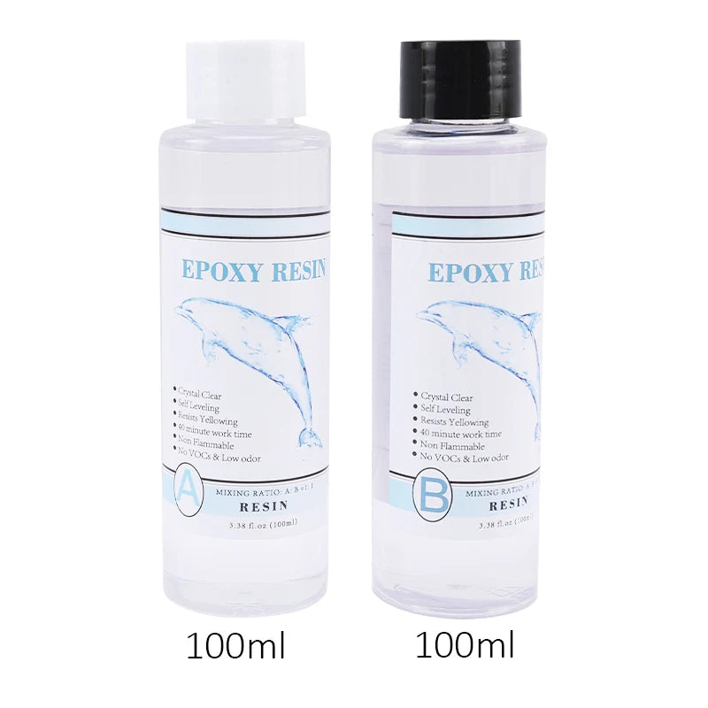 1:1 Clear Epoxy Resin Casting Kit – Crystal Clear Art Resin with Measuring Cups & Accessories