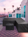 15 sizes Corner Outdoor Sofa Cover Garden Rattan Corner Furniture Cover V Shape L ShapeWaterproof Sofa Protect Set Dust Covers