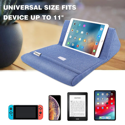 Tablet Pillow Stand, Soft Bed Pillow Holder, Fits up to 11" Pad, For iPad 10.2" 2019,New iPad Air 3 2,iPad Pro 11 20/10.5/9.7