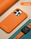for Magsafe Case for iPhone 13 Pro Max 13 Mini 13Pro Natural Cowhide Lychee Leather Magnetic Luxury Metal Frame Phone Back Cover