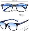 Blue Light Glasses Square Reading Glasses TR Reading Glasses Men Blue Light Reader Antifatigue Computer Eyewear 1.0-4.0