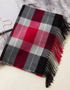 Classic lattice men soft shawl plaid scarves shawl wraps shawl neckerchief headband muffler