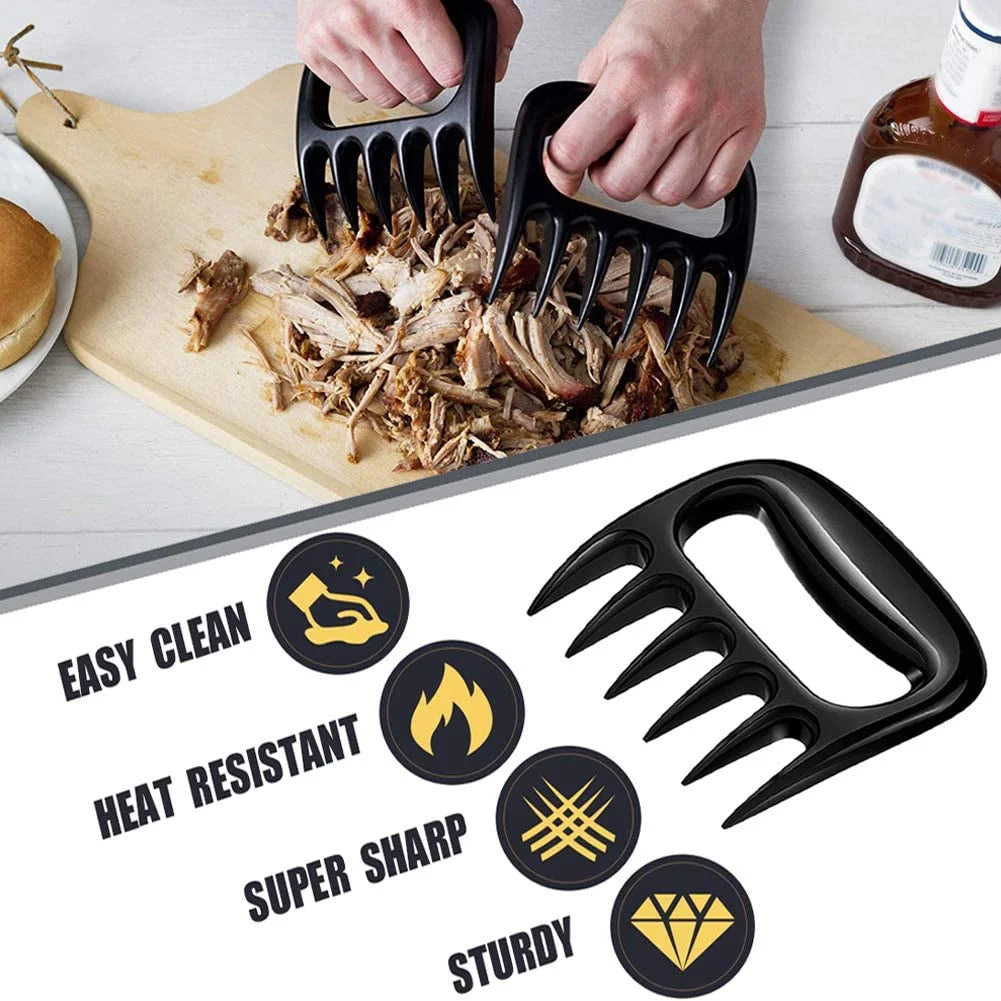 1 Pieces Bear Claw Meat Grinder Tear Meat Tools Bear Claw BBQ Fork To Tear Meat Food Fork Points As Meat Barbecue Kitchen Tools