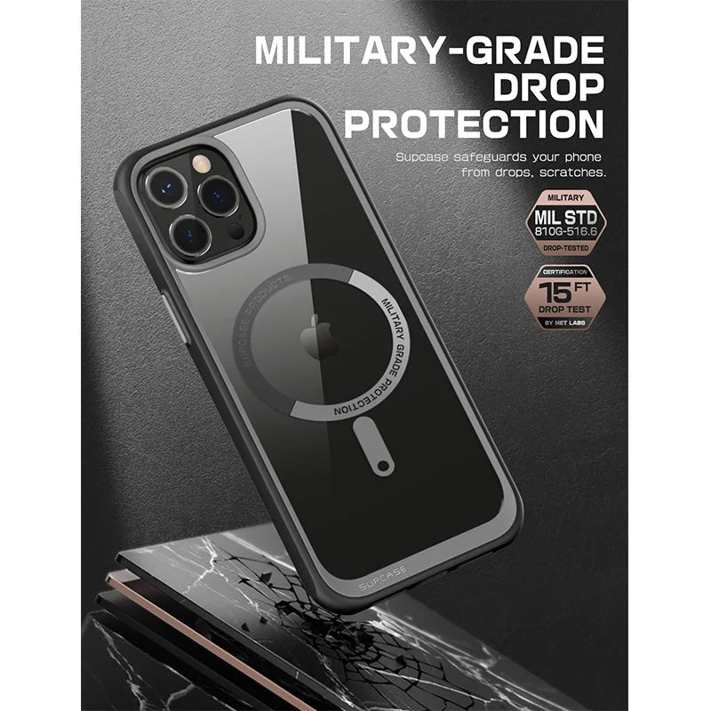 For iPhone 13 Pro Max Case 6.7 inch (2021) UB Mag Series Premium Hybrid Protective Clear Case Compatible with MagSafe