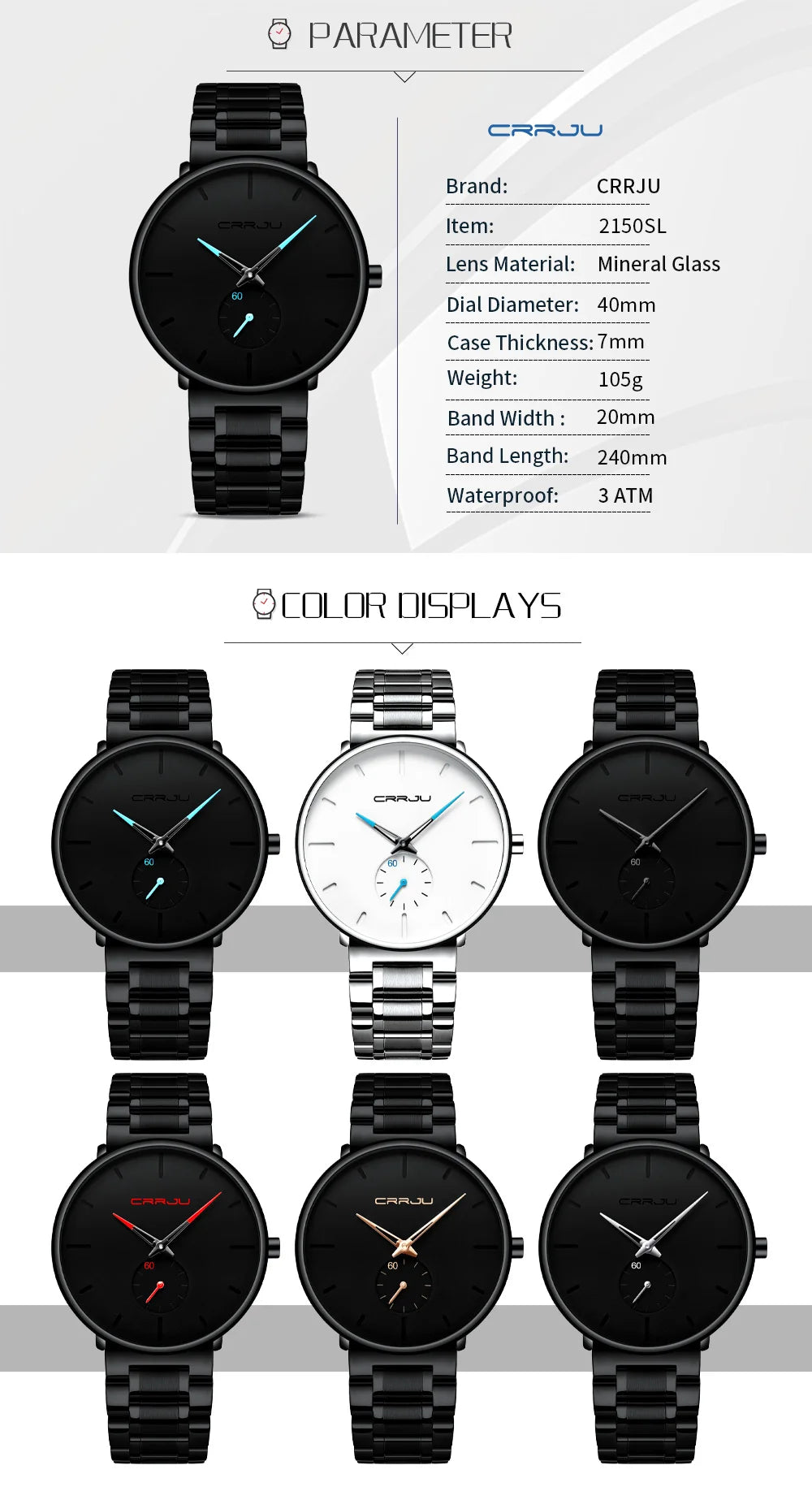 Watches Stainless Steel Men's Wrist Watch Casual Luxury Waterproof Sport Watch for Men Quartz Watch Relogio Masculino