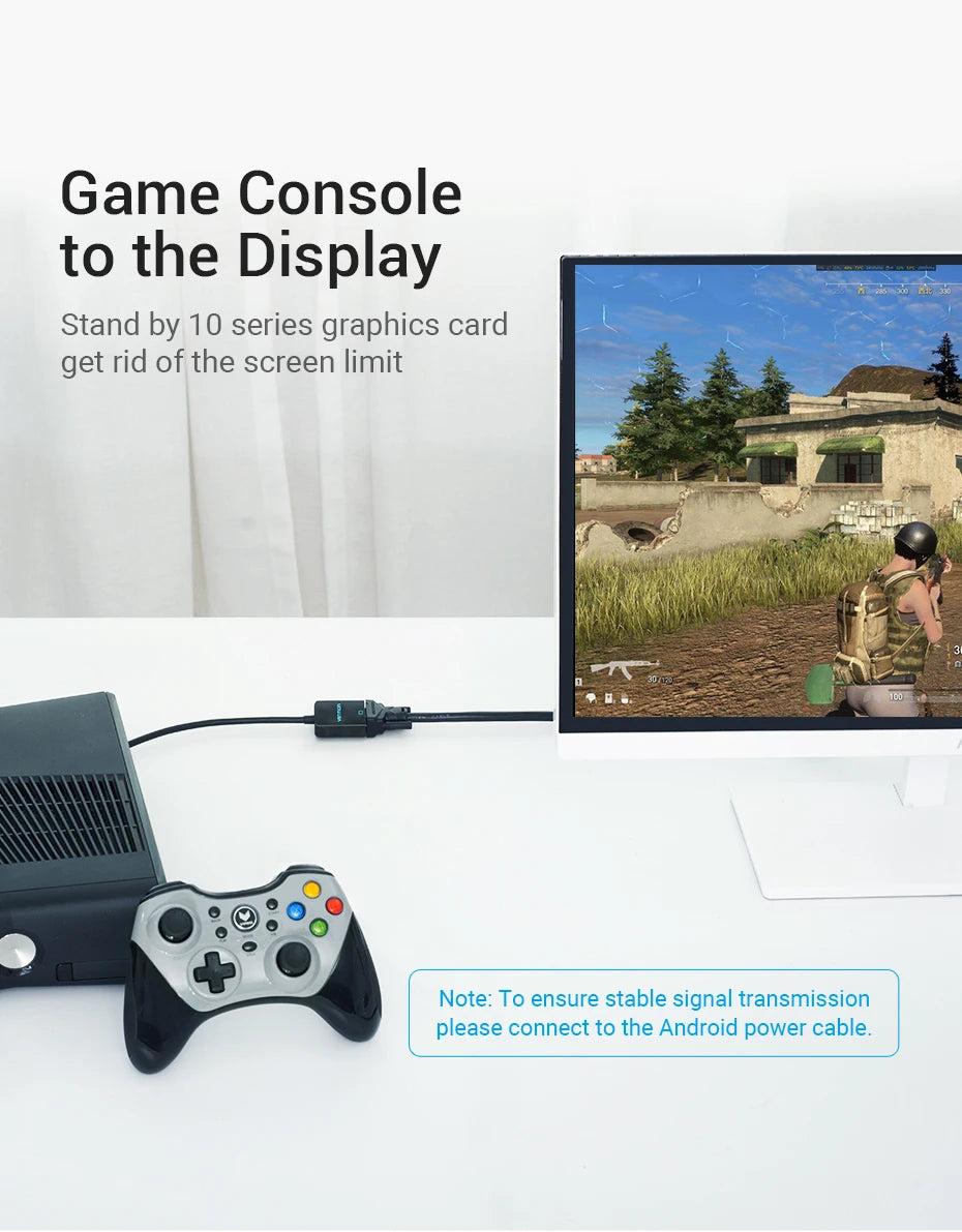 HDMI to VGA Adapter Male to Female Converter 1080P VGA to HDMI With 3.5 Jack Audio Cable for Laptop TV Box HDMI to VGA