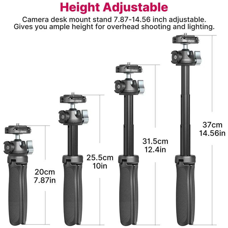 Metal Tripod With Arca Swiss Quick Release Plate Clamp Quick For DSLR SLR Camera Smartphone Live Tripod