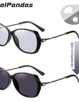 Tinted Photochromic Polarized Sunglasses for Women Driving Anti Glare