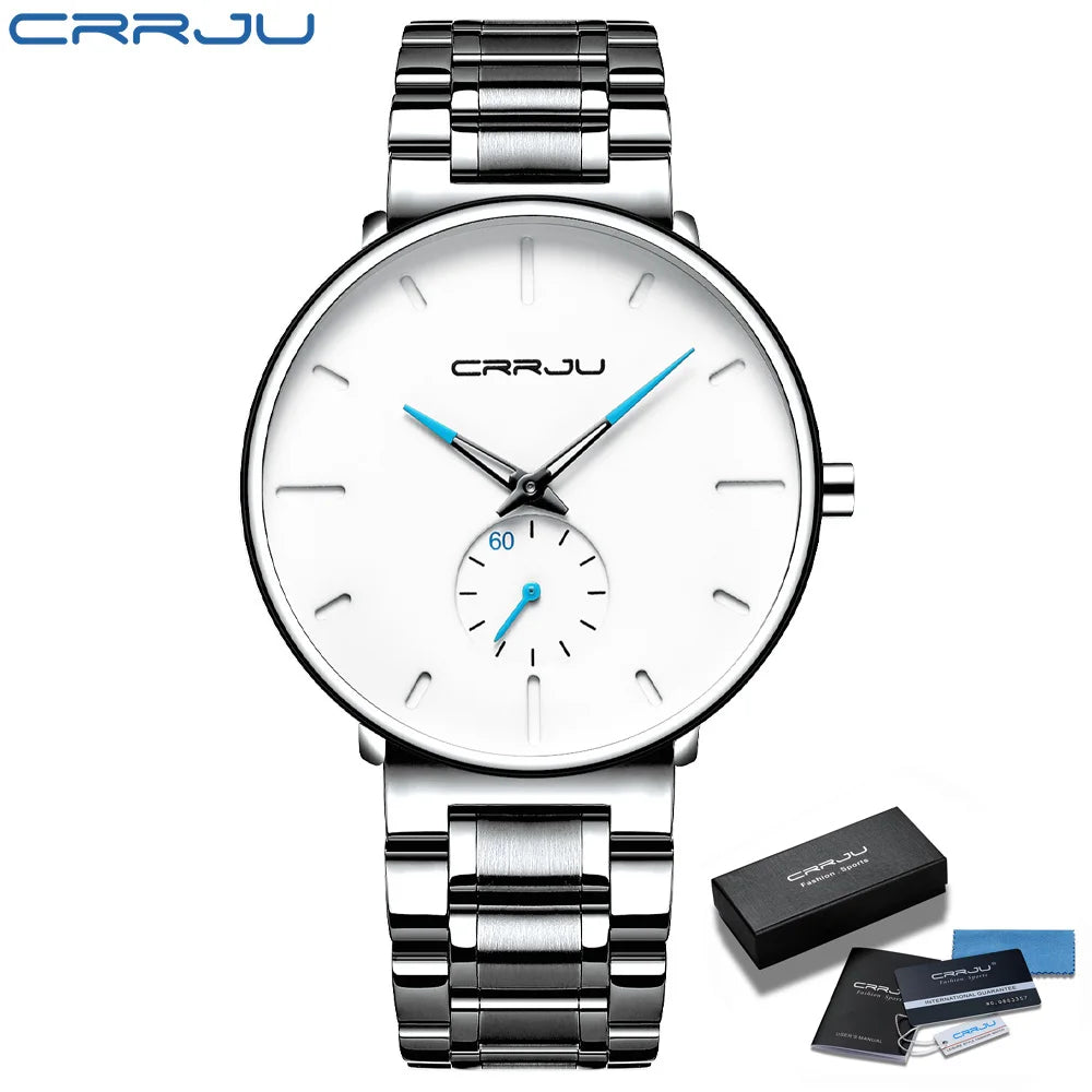 Watches Stainless Steel Men's Wrist Watch Casual Luxury Waterproof Sport Watch for Men Quartz Watch Relogio Masculino