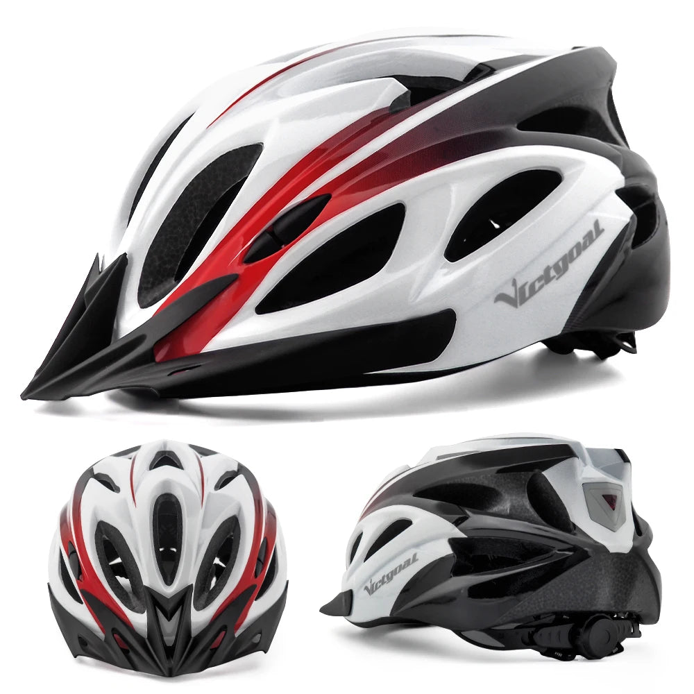 Ultra Light LED Cycling Helmet With Visor For Road And Mountain Bike