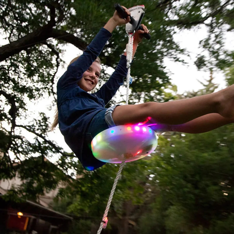 Slackers Flying Saucer Swing Seat New Flying Saucer Shaped Children's Illuminated Swing Chair