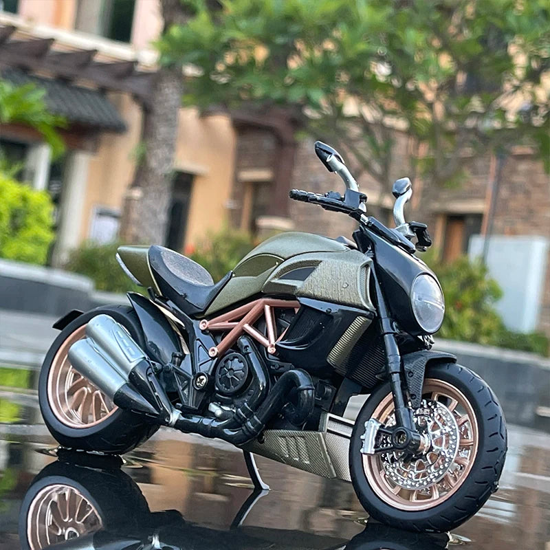 1:12 Ducati Diavel Carbon Red Die Cast Vehicles Collectible Hobbies Motorcycle Model Toys Birthday gift for children