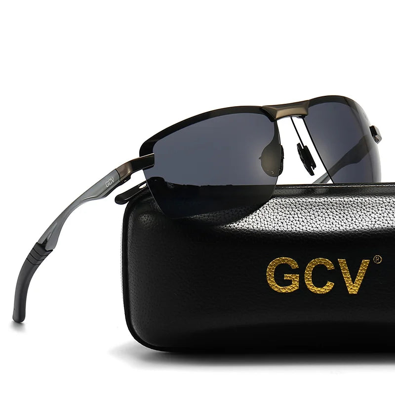 Ultralight Aluminium Magnesium Polarized UV400 Mirror Sports Sunglasses for Men Outdoor Driving Glasses