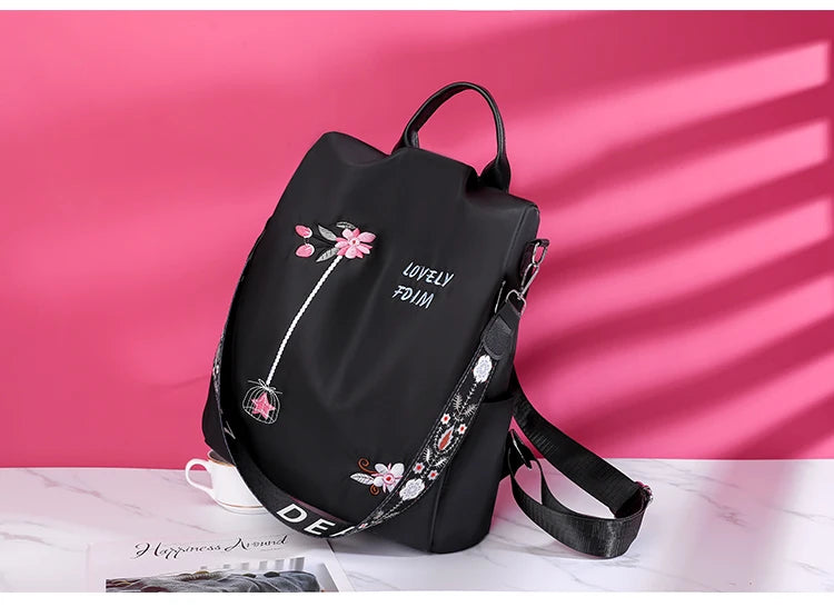 Waterproof Oxford Women Backpack Fashion Anti-theft Women Backpacks Print School Bag High Quality Large Capacity Backpack