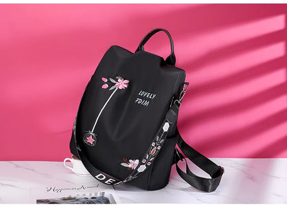 Waterproof Oxford Backpack Fashion Anti-theft Women Backpacks Print School Bag High Quality Large Capacity Backpack