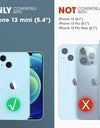 For iPhone 13 Mini Case 5.4 inch (2021 Release) UB Style Premium Hybrid Protective Bumper Case Clear Back Cover Caso