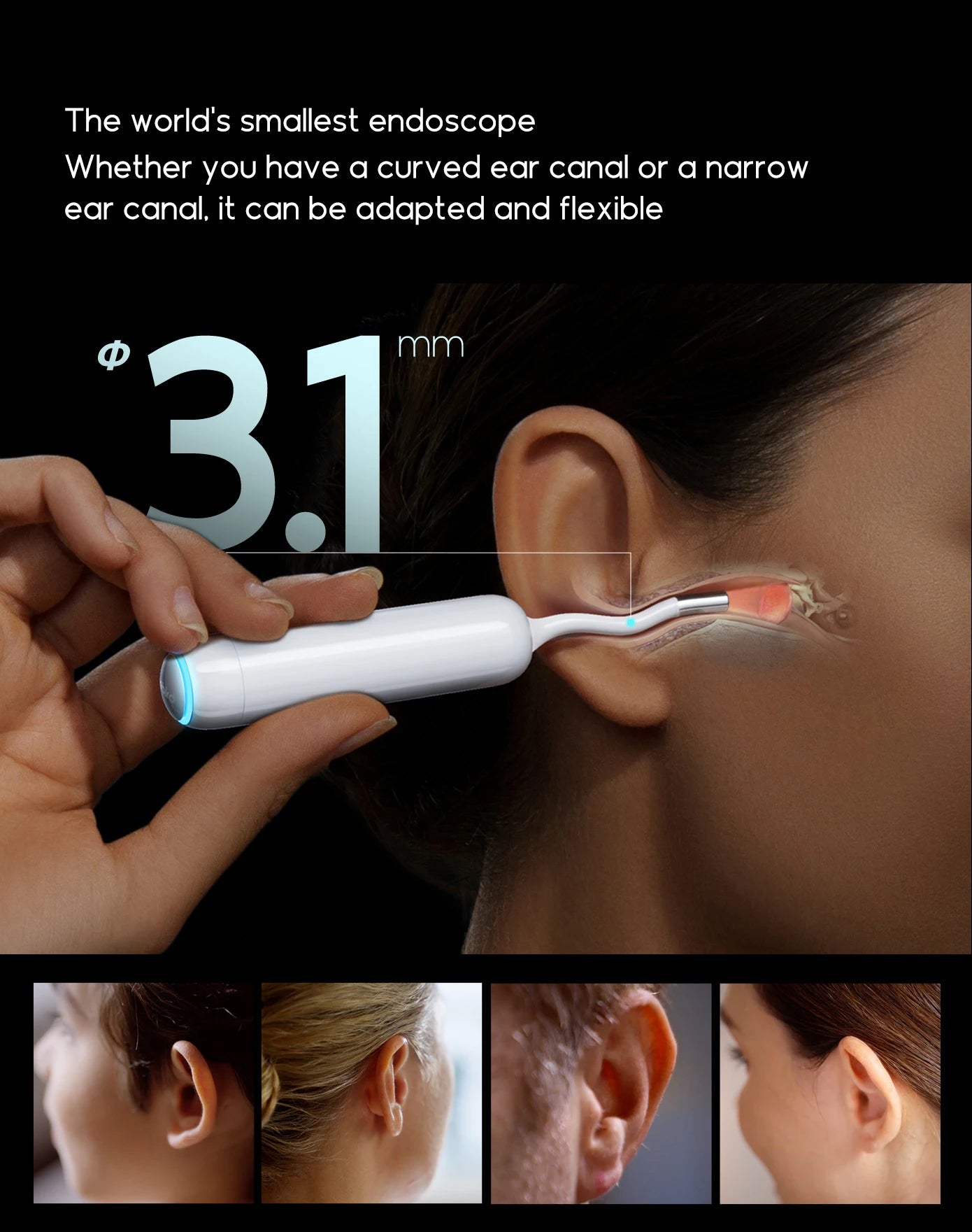 Home 30s Visual Ear Cleaner Delicate Kit for Ear Care