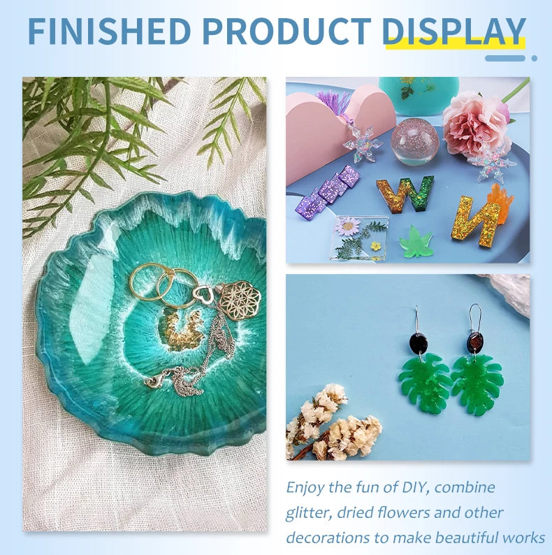 1:1 Clear Epoxy Resin Casting Kit – Crystal Clear Art Resin with Measuring Cups & Accessories