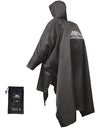 3 In 1Outdoor Portable Reusable Waterproof Lightweight Raincoat Men Women with Adjustable Hood and Arms for Hiking Hunting Climb