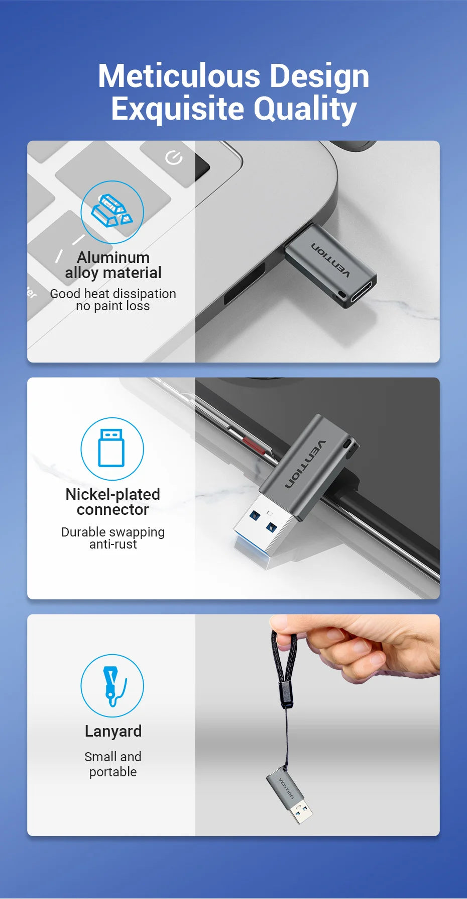 USB C Adapter USB 3.0 2.0 Male to Type C Female Converter cable for Laptop Samsung S20 Xiaomi 10 Earphone USB Adapter