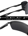 Men Square Polarized Driving Sunglasses