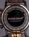 Wood Quartz Stop Watch Timer Luxury Chronograph Wristwatch Auto Date