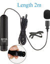 Microphone Professional Clip-On Cardioid XLR Lavalier Microphone Mic for Sony Canon Panasonic Camera Camcorders