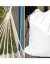Outdoor Swing White Canvas Hammock Garden Decoration Hammock Outdoor Camping Trip