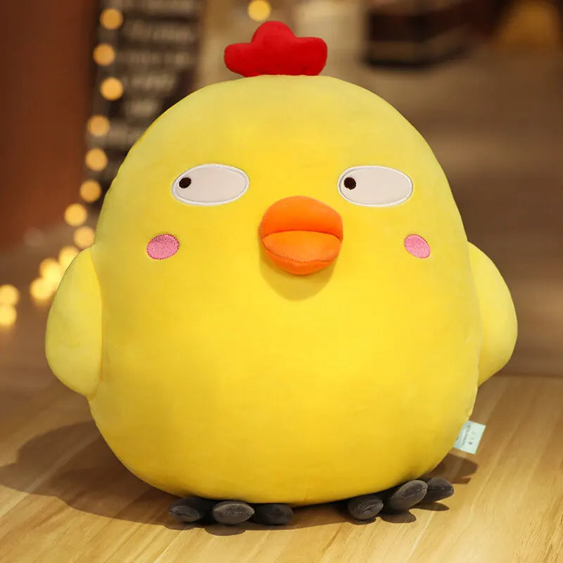 Cute Yellow Chicken Plush Stuffed Animal Soft Pillow