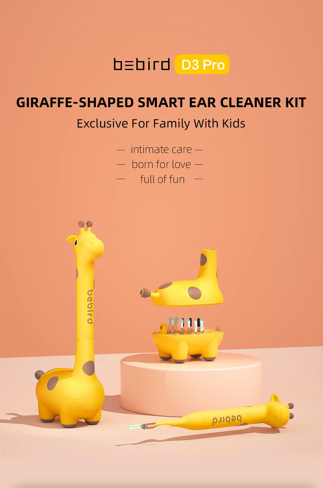 D3 Pro  Use Smart Visual Earpick Ear Cleaner Earax Removal Tool 8.0 MP Camera Otoscope Waterproof  Endoscope