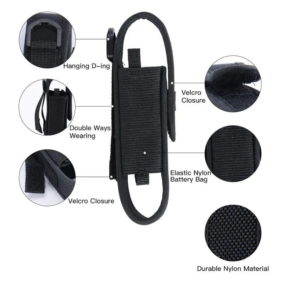 Adjustable Nylon Flashlight Holster