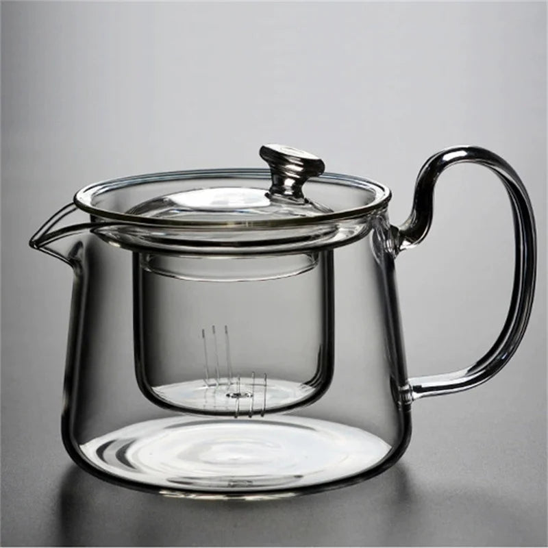 Japanese Style Transparent Glass Teapot High Temperature Resistant Filter Scented Black Tea Kung Fu Tea Set
