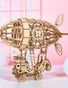 Airship 3d Wooden Puzzle, Brain Teaser, Construction Set for Teens