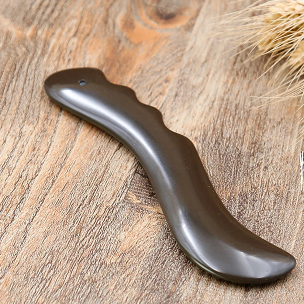 5A Grade Si Bin Bian Stone Massage Guasha Beauty Face Plate scratching Massager Tool body face slimming scraper V-line face