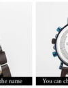 Fashion Classic Watches Wooden Red Sandalwood Quartz Wristwatch Male Chronograph Waterproof Auto Date