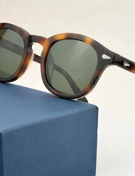 Polarized Sunglasses Vintage round Sun Glasses Retro Acetate Sunglass UV400