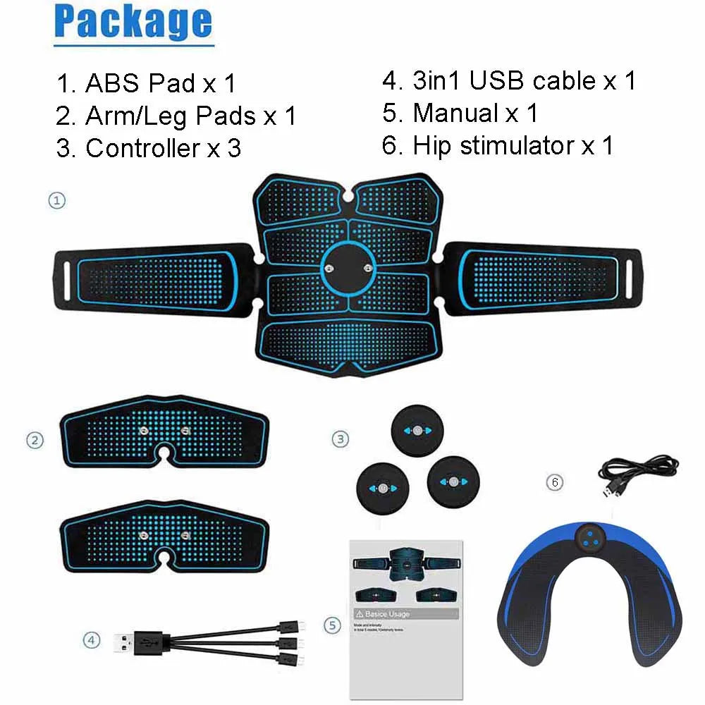 EMS Electrical Muscle Stimulator Press Machine Abdominal Belt Electrostimulation Fitness Slimming Abs Trainer Fitness Equipment
