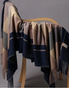 Autumn Winter Warm Cashmere Scarf Dot Pattern Long Tassels Women Thicken Wrap Shawl Lady muffler Wool Pashmina