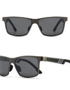 Men Polarized Sunglasses Aluminum Magnesium Sun Glasses Driving Glasses Rectangle Shades