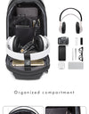 Multifunction USB Crossbody Bag Shoulder Bag Man TPU Waterproof Travel Sling Messenger Pack Chest Bag