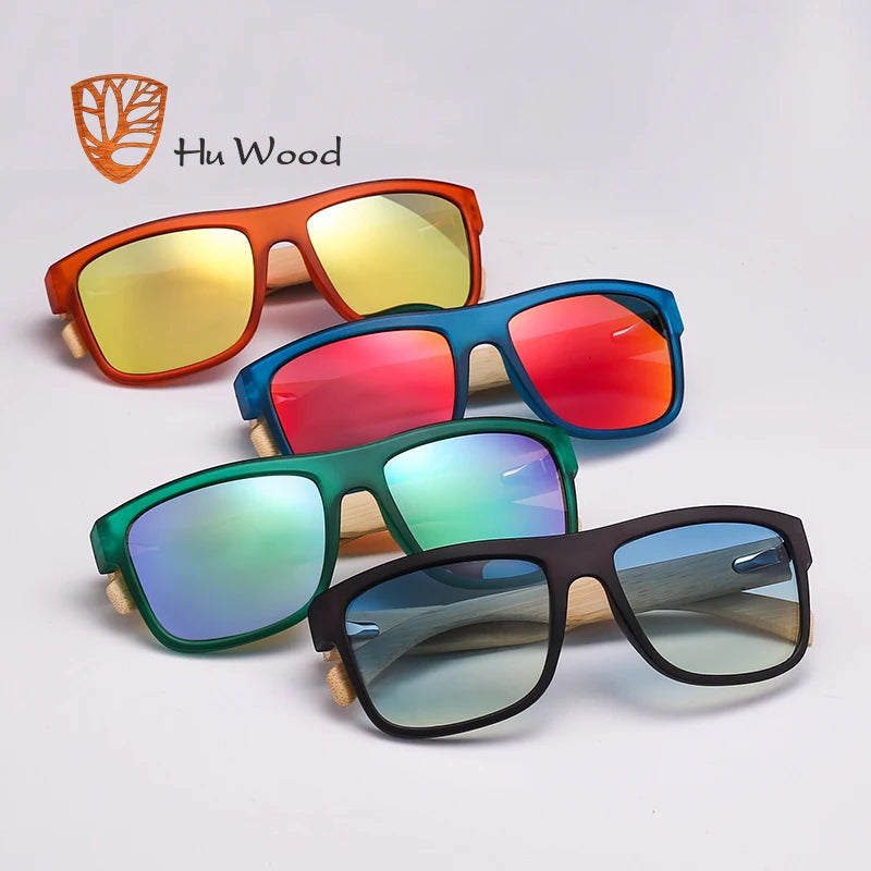 Sea Gradient Shades Sun glasses Bamboo Sunglasses Red UV400