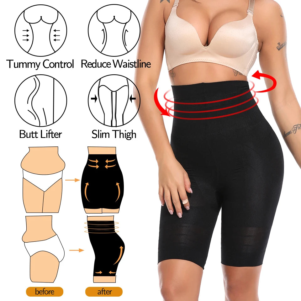 Women Body Shaper High Waist Tummy Control Panties Butt Lifter Shorts Thigh Slim Shapewear Slimming Underwear Short Pants