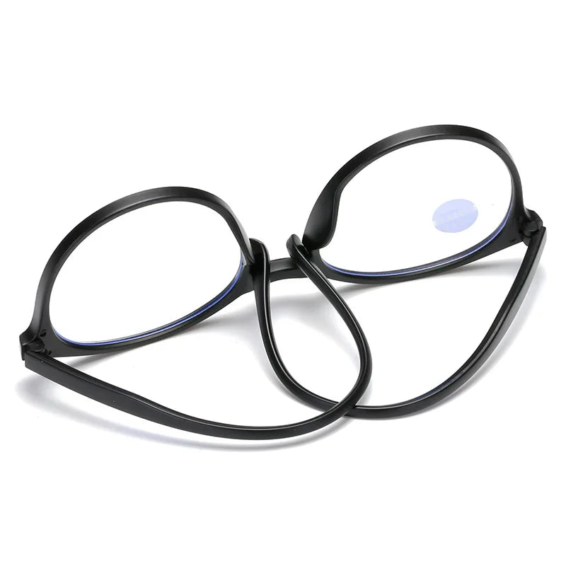 Ultralight Polygon Reading Glasses For Men Women Anti Fatigue Computer Eyeglasses Black Frame Reading Presbyopia Eyewear