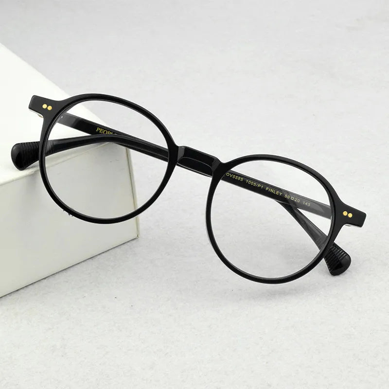 Classic OV Brand Design Glasses Frame Acetate Retro Prescription round Eyeglasses Optical Myopia spectacle frames