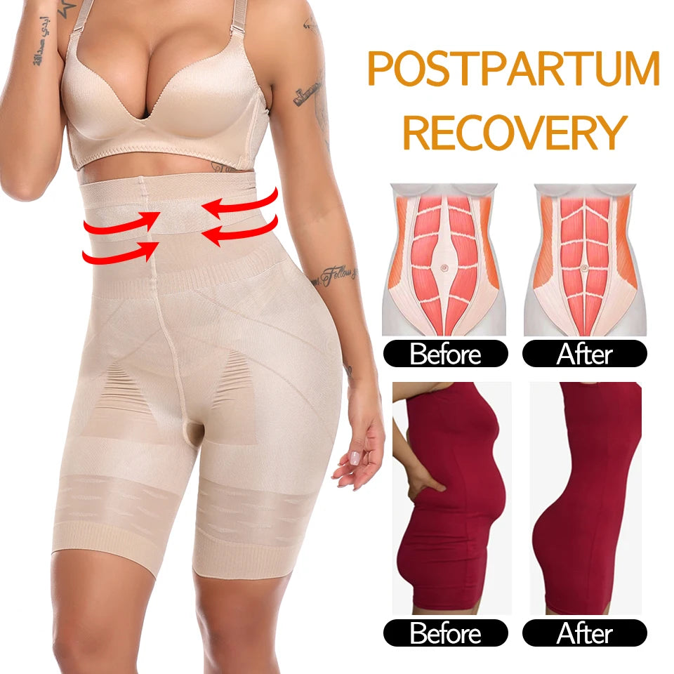 Women Body Shaper High Waist Tummy Control Panties Butt Lifter Shorts Thigh Slim Shapewear Slimming Underwear Short Pants